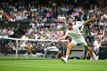 Corinne Dubreuil photographs at Wimbledon 2023