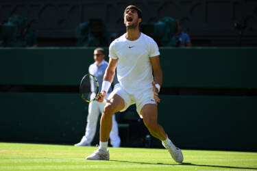 Corinne Dubreuil photographs at Wimbledon 2023